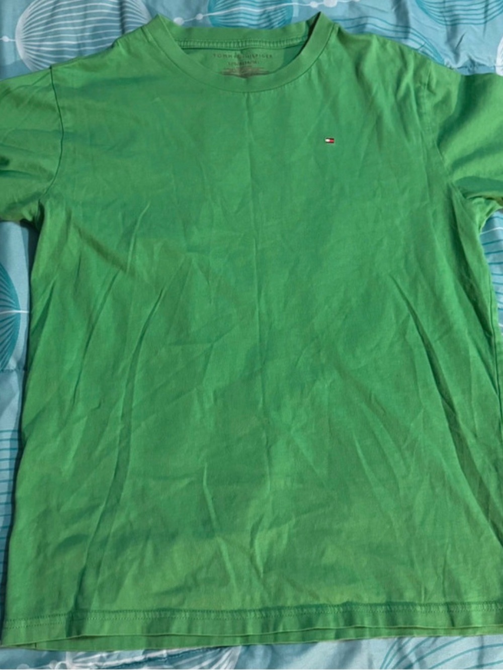 Tommy Hilfiger Green Short Sleeve Crew Neck Tee